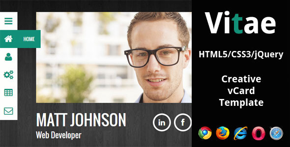 Vitae - HTML5 Resume Template