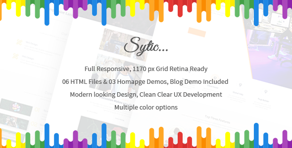 Sytic - One Page Responsive Multipurpose HTML5 Template
