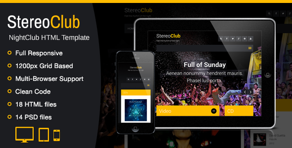StereoClub / NightClub HTML Template