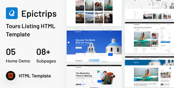 EpicTrips- Travel & Tour Booking HTML Template