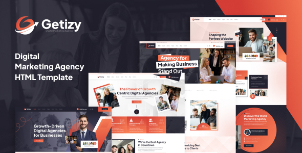 Getizy - Digital Marketing Agency HTML Template