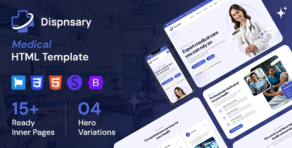 Dispnsary - Medical and Health Care HTML Template