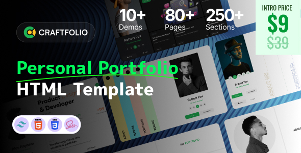 Craftfolio - Personal Portfolio HTML Template