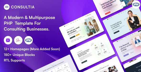 Consultia - Multipurpose Business Consulting PHP Template