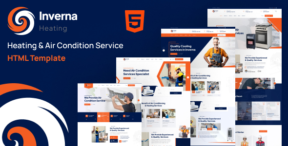 Inverna - Heating & Air Condition Service HTML Template