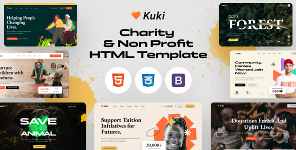 Kuki - Charity & Nonprofit HTML5 Template