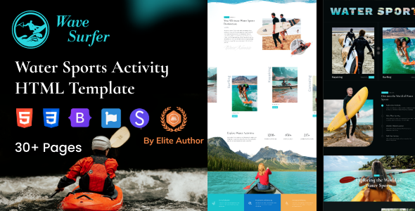 WaveSurfer - Surfing and Water Sports HTML Template