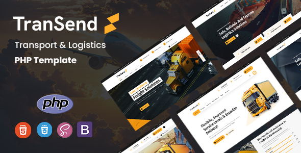 TranSend - Transport & Logistics PHP Template