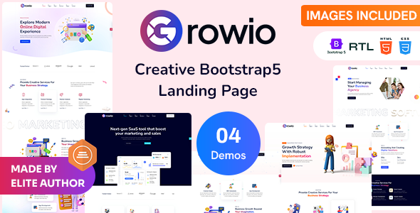 Growio - Bootstrap5 Landing Page Template