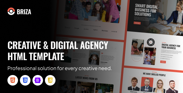 Briza – Creative Digital Agency HTML Template