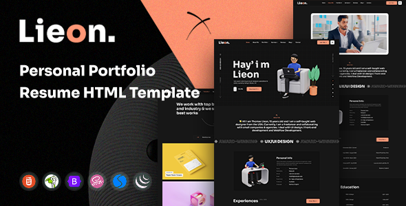 Lieon - Personal Portfolio HTML Template