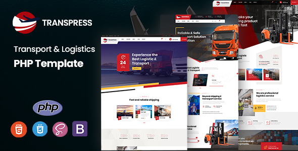 Transpress - Transport & Logistics PHP Template
