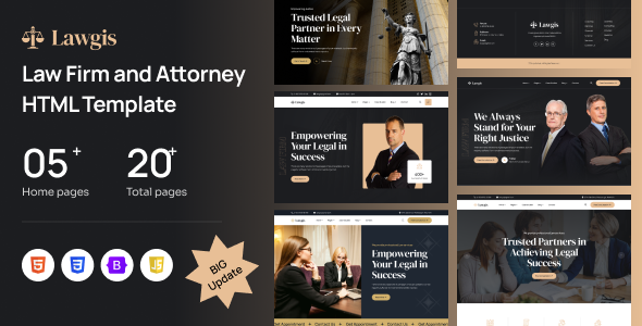Lawgis - Law Firm and Attorney HTML Template