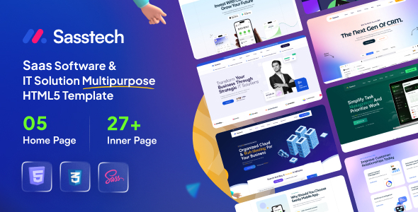 SassTech – SaaS Software & IT Solution Multipurpose HTML Template With RTL