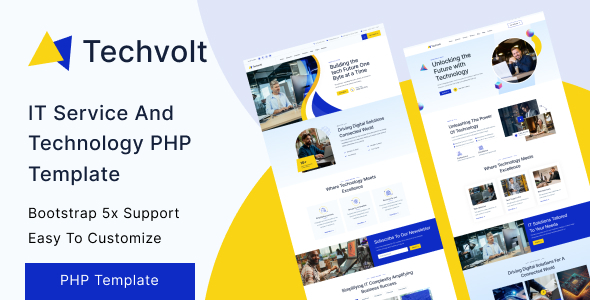 Techvolt - IT Service & Technology PHP Template