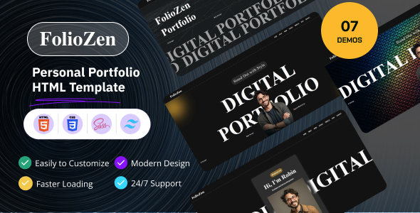 Foliozen – Personal Portfolio HTML Template