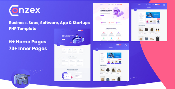 Conzex - Business, Saas, Software, App & Startup PHP Template