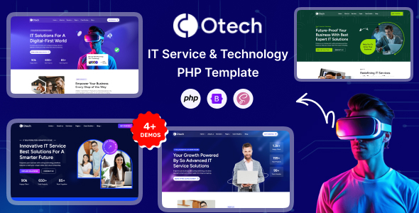 oTech - PHP IT Solutions & Technology Startup Template