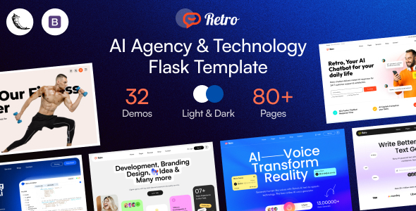 Retro - AI Agency & Technology Flask Template