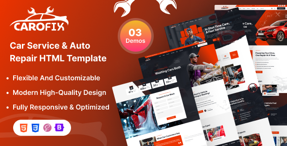 Carofix - Car Repair and Service HTML Template