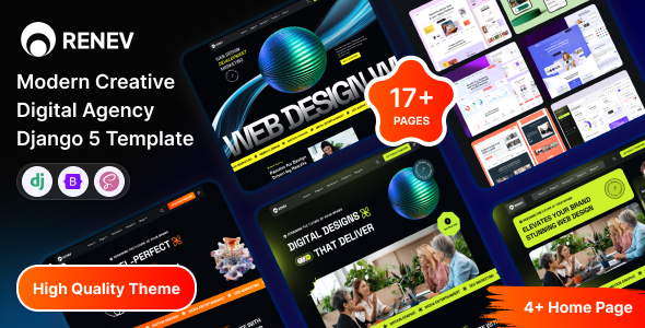 Renev - Django Modern Creative Digital Agency Template