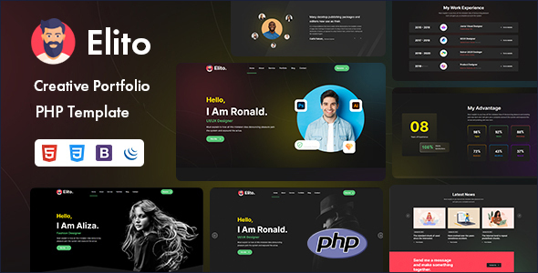 Elito - Creative Portfolio PHP Template