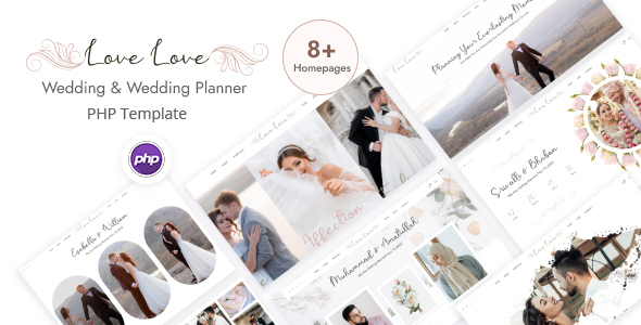 LoveLove - Wedding & Wedding Planner PHP Template