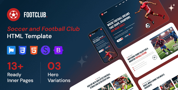 Footclub - Soccer and Football Club HTML Template