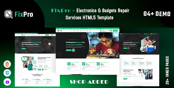 Fixpro - Electronics & Gadgets Repair Services HTML5 Template