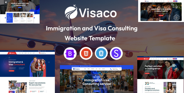 Visaco – Immigration & Visa Consulting HTML Template