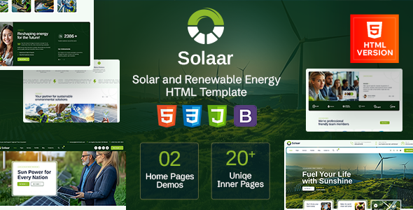 Solaar - Renewable Energy HTML Template