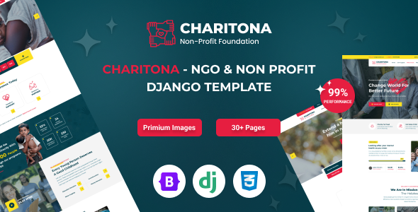 Charitona - Charity & Nonprofit Django 5 Template