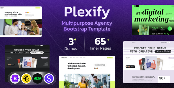 Plexify - Creative Agency Portfolio Bootstrap Template