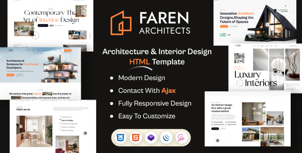 Faren - Architecture & Interior Design HTML Template