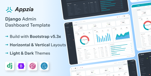 Appzia - Django Admin & Dashboard Template