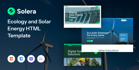 Solera – Solar Energy and Hydro Power HTML Template