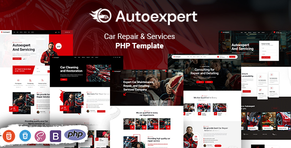 Autoexpert -  Car Repair & Services PHP Template
