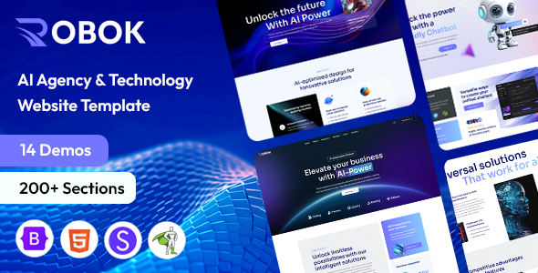 Robok - AI Agency & Technology HTML Template