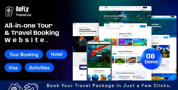 Gofly - Tour and Travel Booking HTML Template