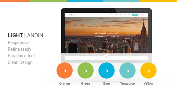 Light Multipurpose Parallax Landing Page