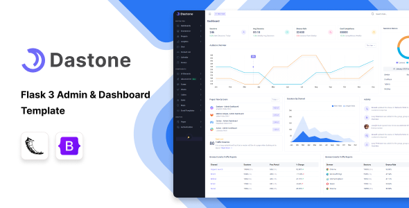 Dastone - Flask Admin & Dashboard Template