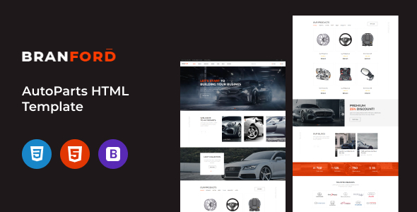 Branford - AutoParts & Accessories HTML Template