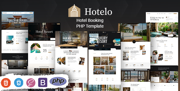 Hotelo - Hotel Booking PHP Template