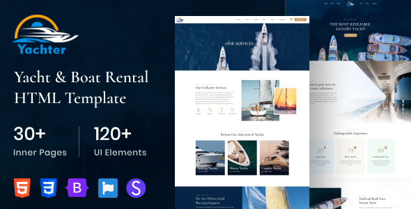 Yachter - Yacht and Boat Travel & Rental HTML Template