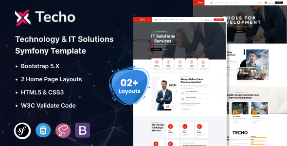 Techo - Technology & IT Solutions Symfony Template