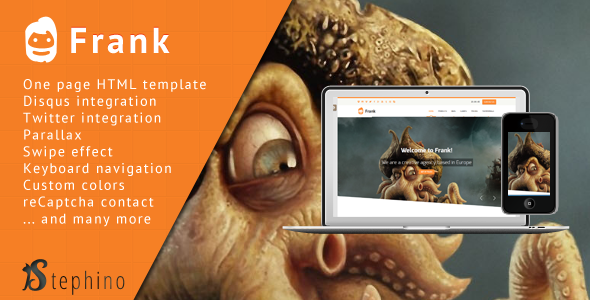 Frank - Responsive One Page HTML