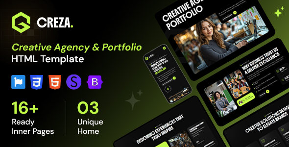 Creza - Creative Agency & Portfolio HTML Template