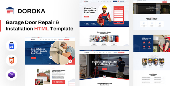 Doroka | Garage Door Services HTML Template