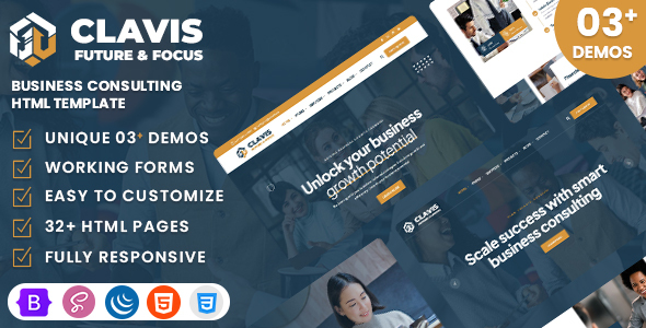 Clavis - Business Consulting HTML Template