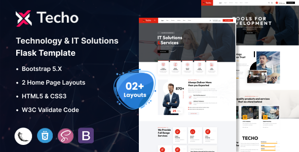 Techo - Technology & IT Solutions Flask Template